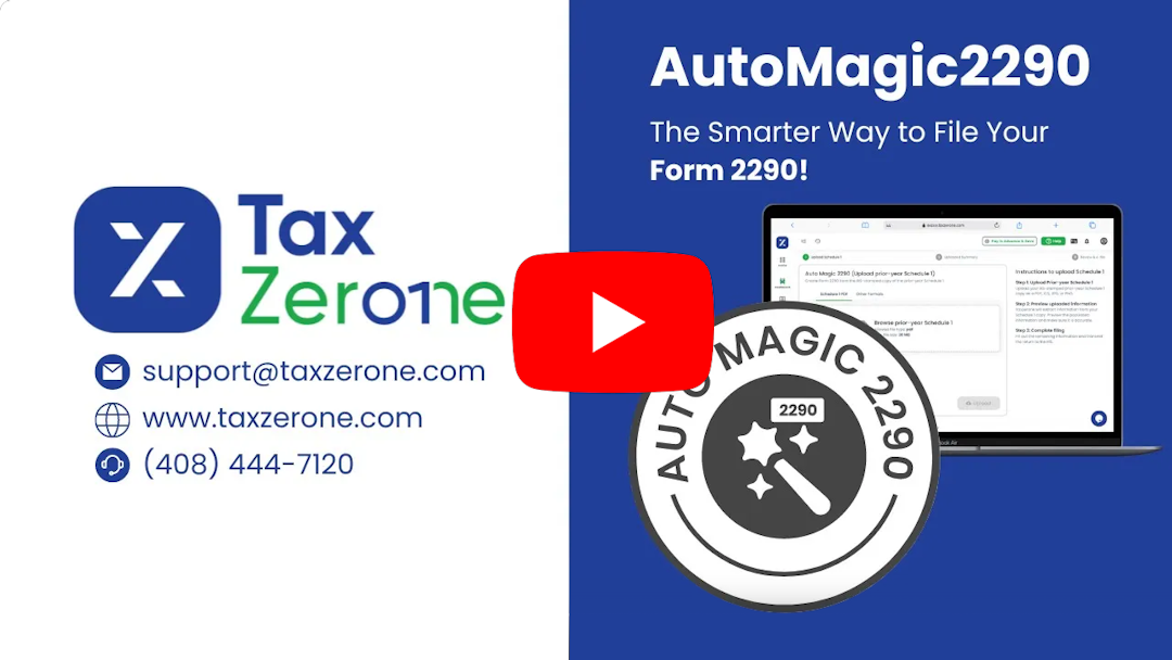 Try AutoMagic2290: Form 2290 filing made effortlessly magical