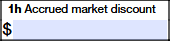 Box 1h – Accrued Market Discount 