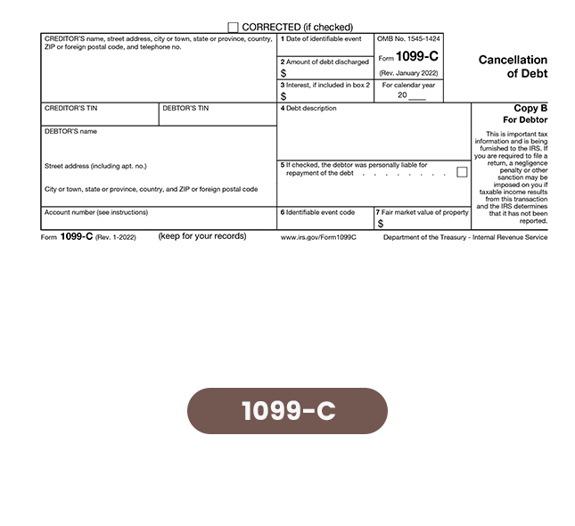 IRS Approved 1099-NEC Federal Copy A Tax Form