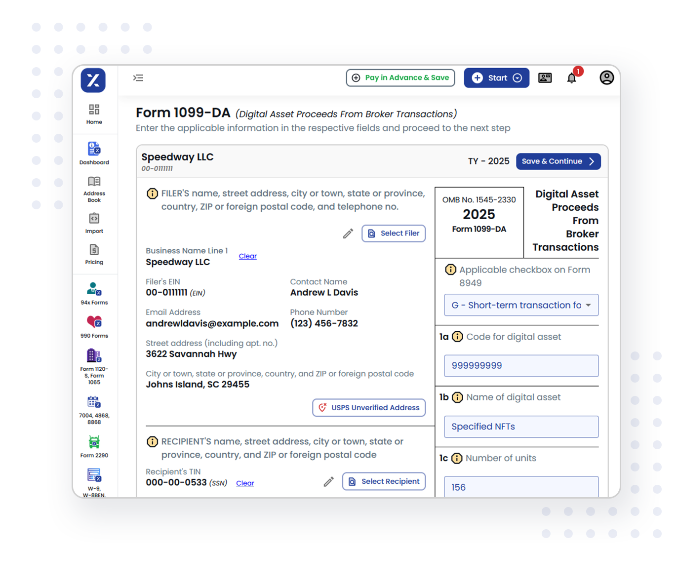 3 Simple Steps to Complete Your Form 1099-DA E-filing