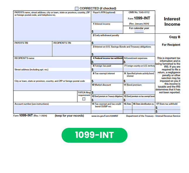 Form 1099-INT, Interest Income