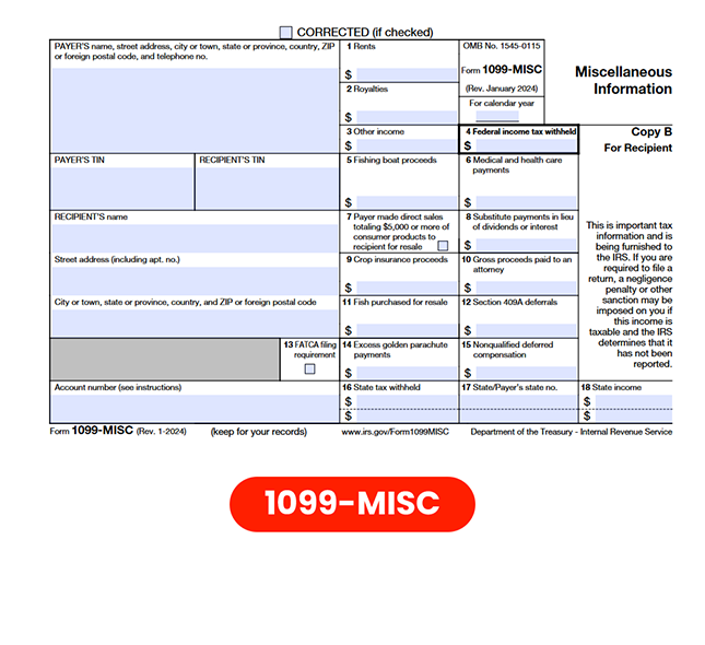 Form 1099-MISC, Miscellaneous Information