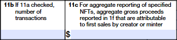 Box 11a–11c – Reason Digital Asset Was Eligible for an Optional Reporting Method