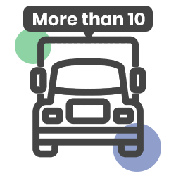 More than 10 Vehicles