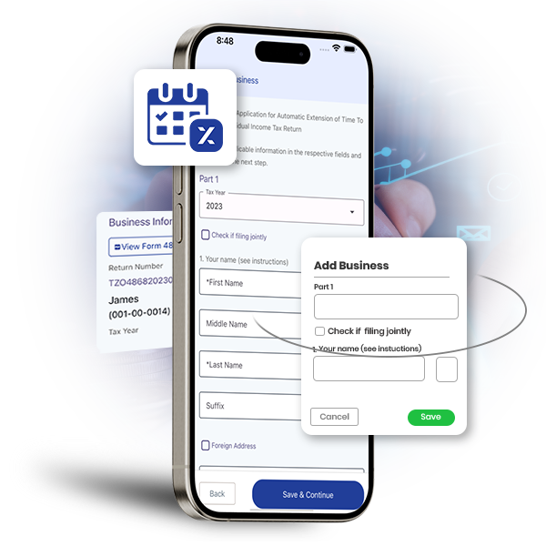 How to E-File IRS Form 4868 using the TaxZerone Mobile App?