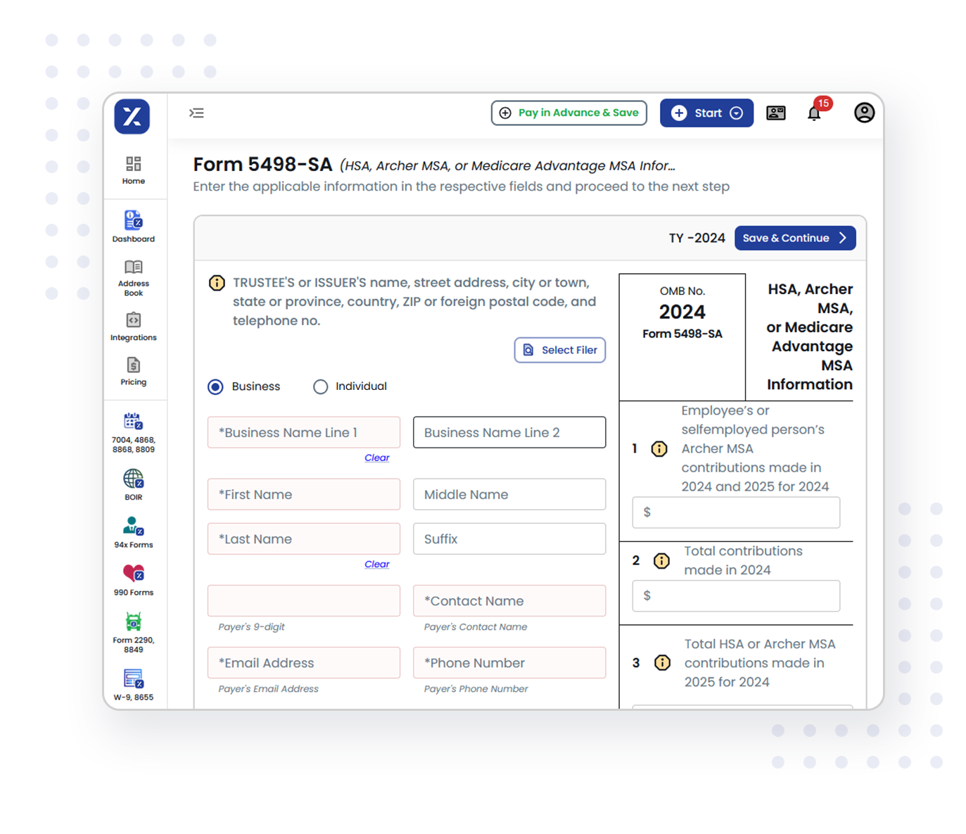 File Your 5498-SA in just 3 easy steps