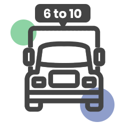 6 to 10 Vehicles