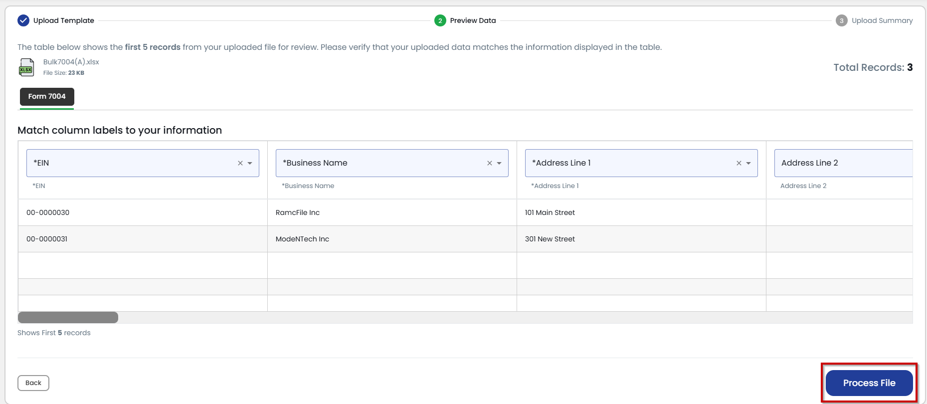 TaxZerone Home Application Dashboard 