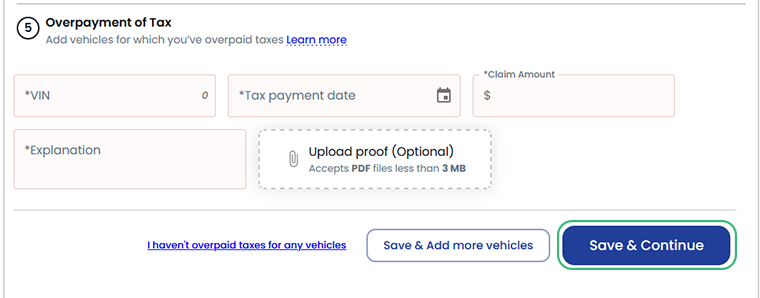 Step 7: Report Overpayment of Tax (If Any)