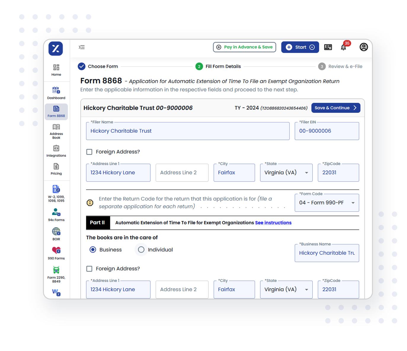 Form 8868 in just 3 simple steps