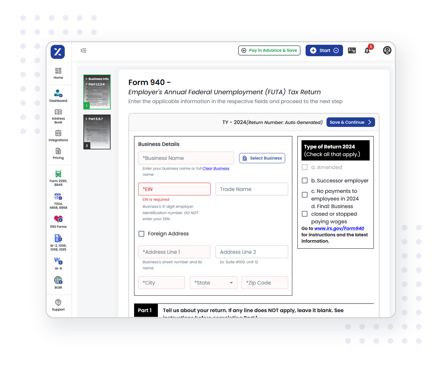 File Form 940 for your business with the IRS in just 3 simple steps