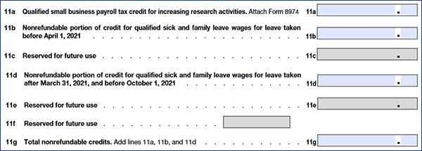 Certain lines have been removed from Form 941 for 2024