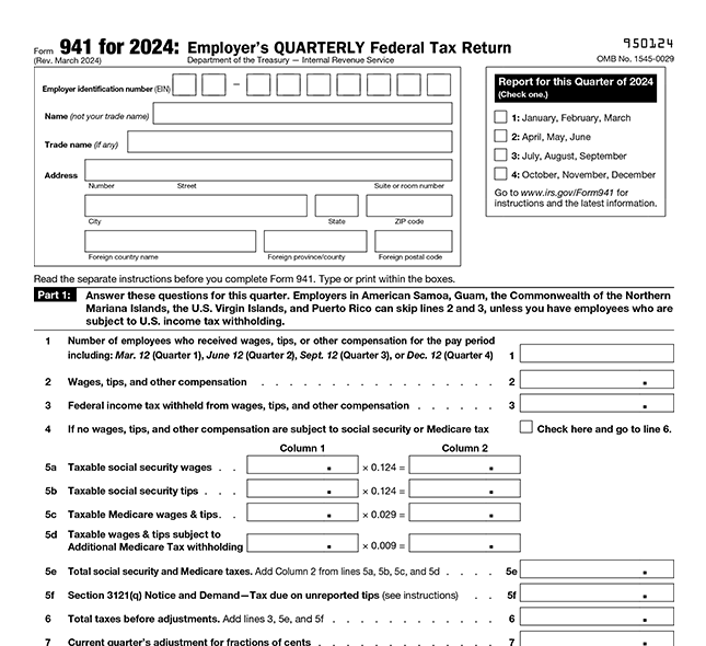 Effortless Employment Tax Filing Form 941 Made Simple