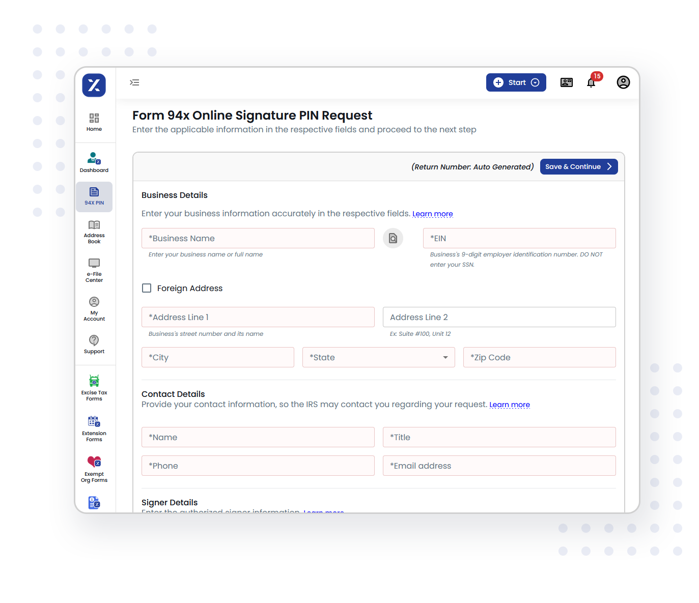 Complete Form 94x pin in 3 simple steps