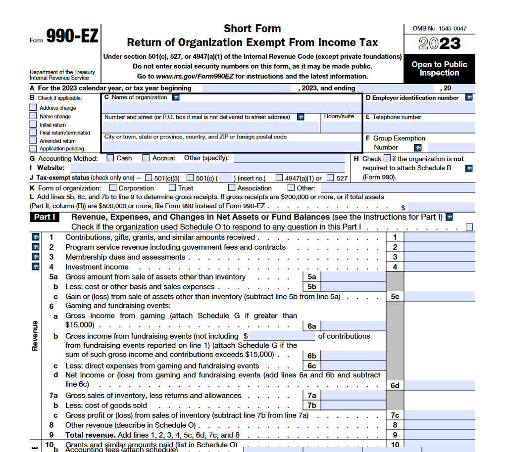 Form 990-EZ