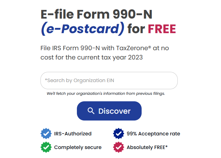 Form 990-N (e-Postcard)