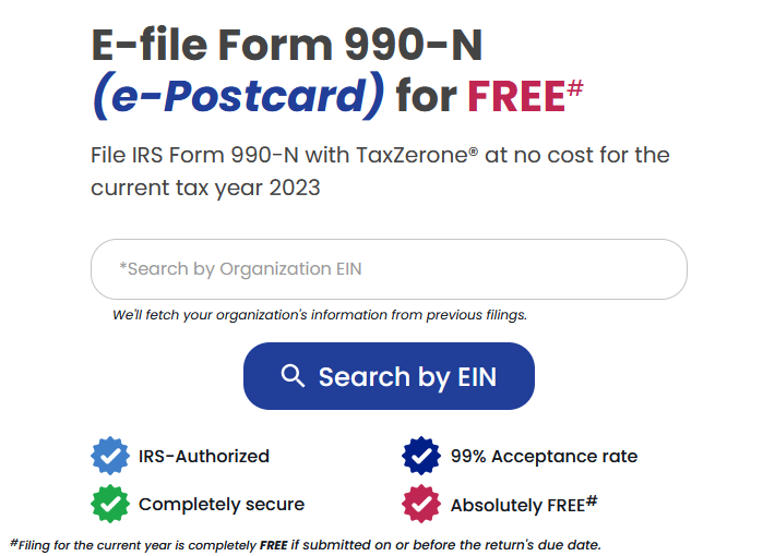 Form 990-N (e-Postcard)