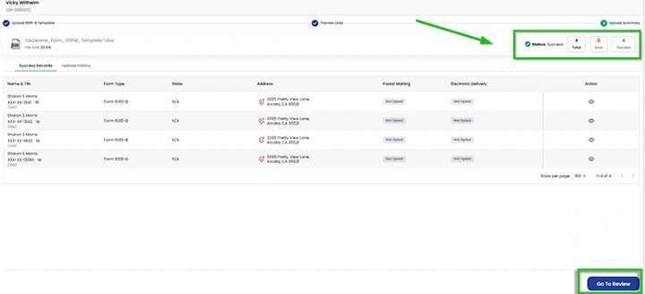 ACA Forms bulk upload-review and correct errors