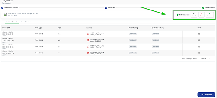 ACA Forms bulk upload-review and correct errors