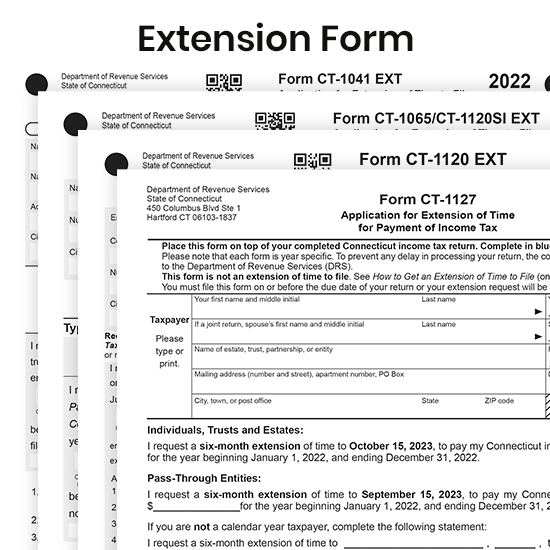What are the Business Extension Forms are required in Connecticut?