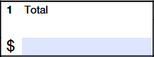 Enter the total amount of credits