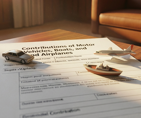 Contributions of Motor Vehicles, Boats, and Airplanes