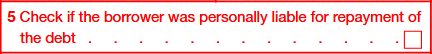 check if the borrower was personally liable for repayment of the debt