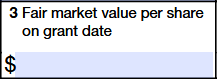 Box 3. Fair Market Value Per Share on Grant Date 