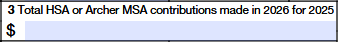  Enter the total contributions made