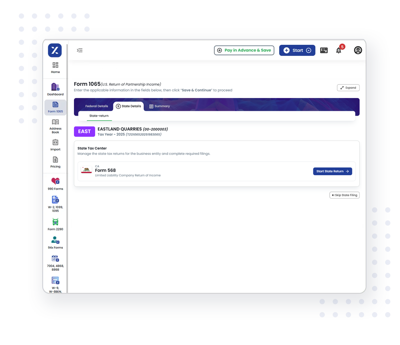 How to File Form 568 with TaxZerone
