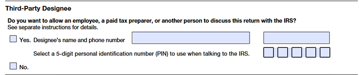 Step 6: Third-Party Designee