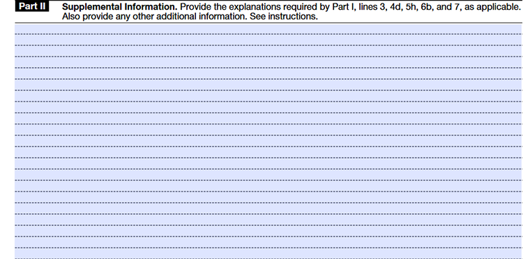 Form 990 Schedule E Part II Supplemental Information