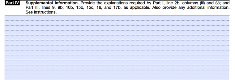 Form 990 Schedule G - Part IV Details of Supplemental Information