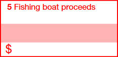 Box 5: Fishing boat proceeds