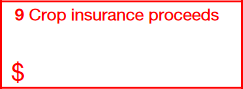 Box 9: Crop insurance proceeds