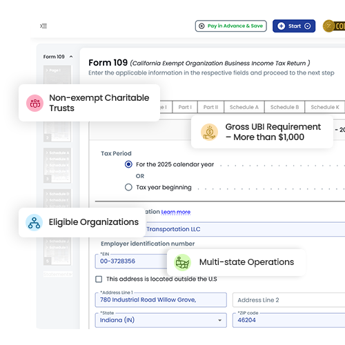 When Does Your Organization Need to File California Form 109?