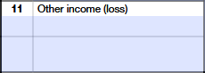 Schedule K-1 (Form 1065) Part III – Other Income (Loss)