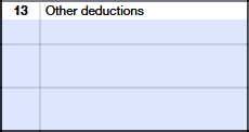 Schedule K-1 (Form 1065) Part III – Other Deductions