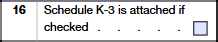 Schedule K-1 (Form 1065) – Schedule K-3 Attached