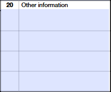 Schedule K-1 (Form 1065) Part III – Other Information