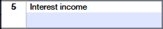 Schedule K-1 (Form 1065) Part III – Interest Income