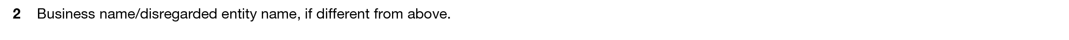 Form W-9-line-2- business name